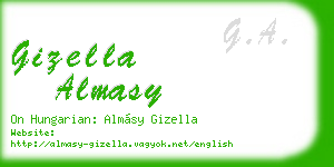 gizella almasy business card