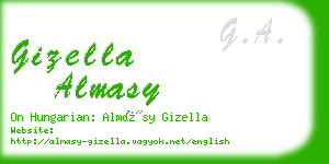 gizella almasy business card